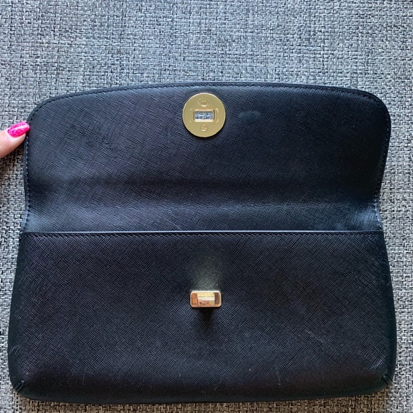 Tory Burch Clutch - Black Diana - Picture 4 of 6